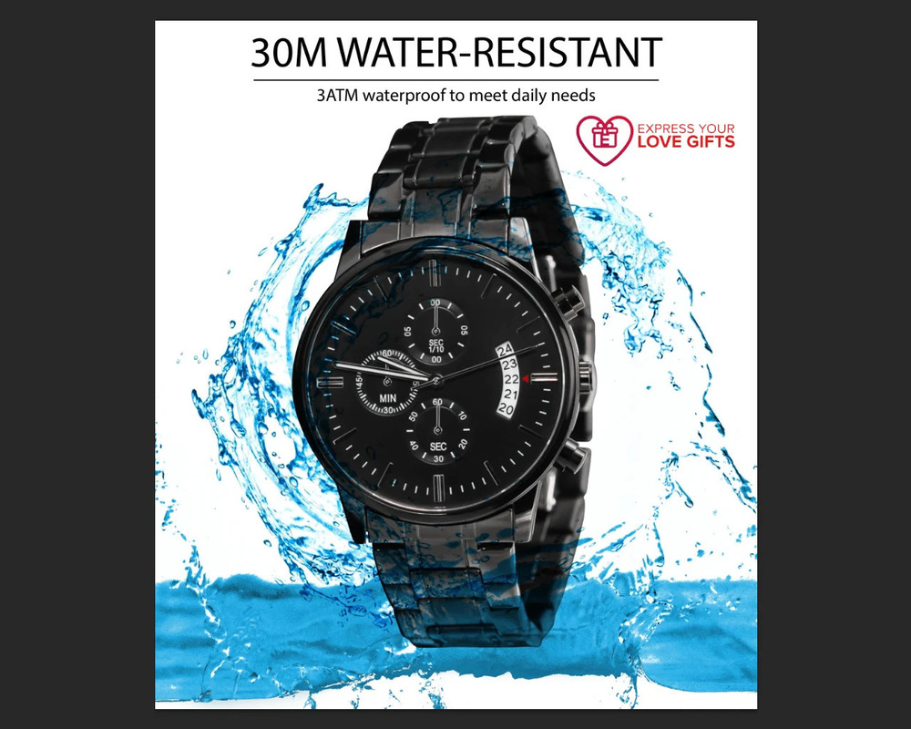 Dad The Firefighter Engraved Stainless Steel Watch Inspirational Message Luxu